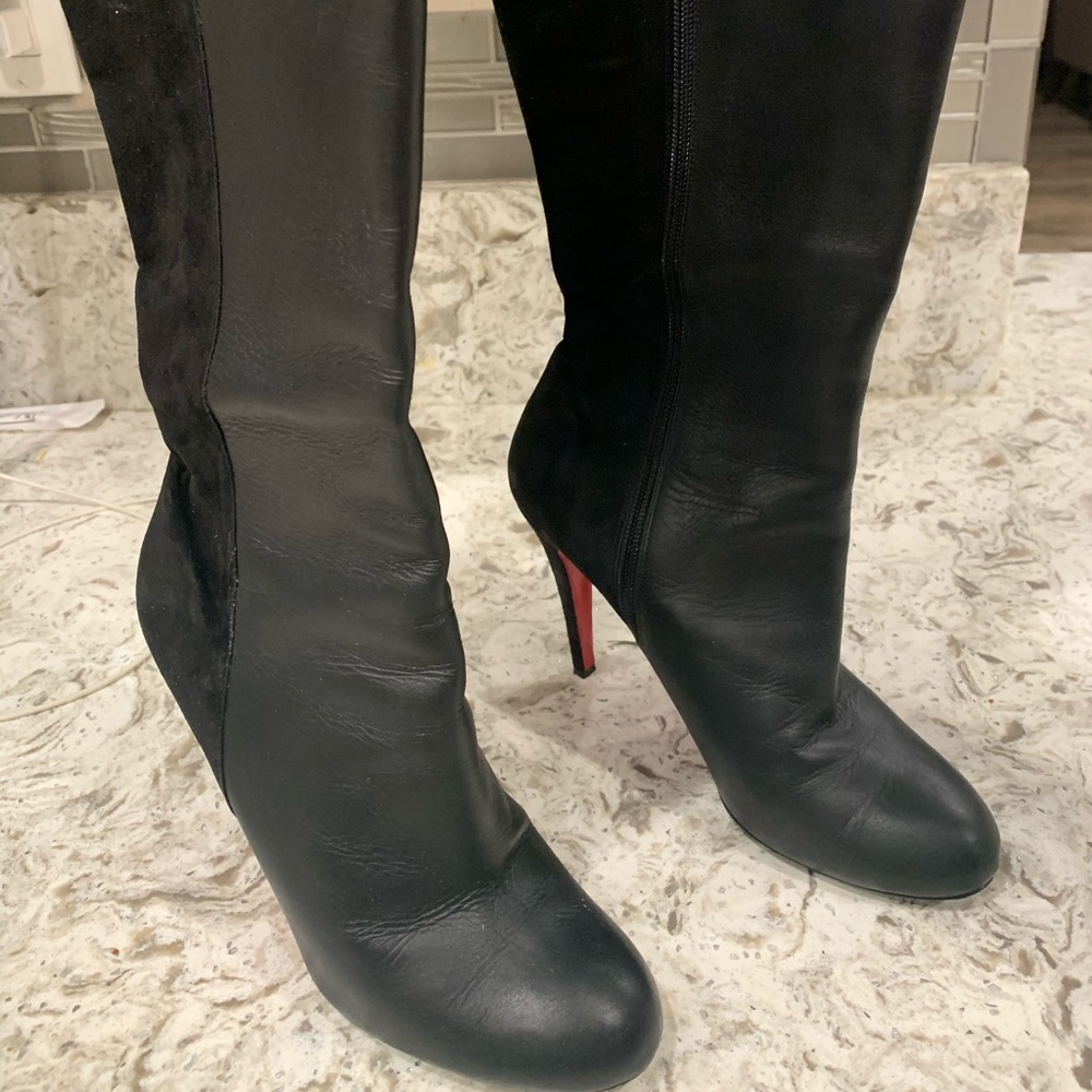 Christian Louboutin boots leather suede 39 1/2